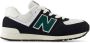 New Balance 574 sneakers zwart wit groen Suede Meerkleurig 36 - Thumbnail 4