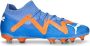 PUMA Future Pro Gras Kunstgras Voetbalschoenen (MG) Blauw Oranje Wit - Thumbnail 2