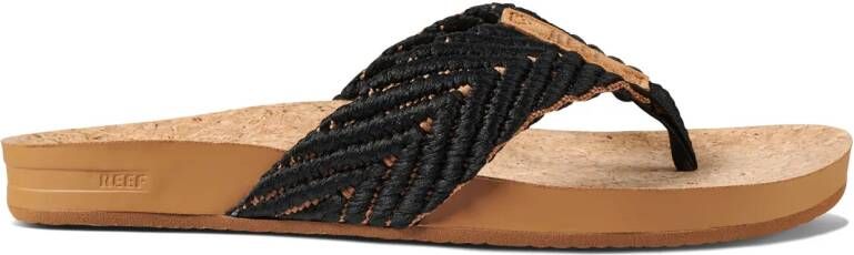 Reef Cushion Strand Dames Slippers Black Natural - Foto 6