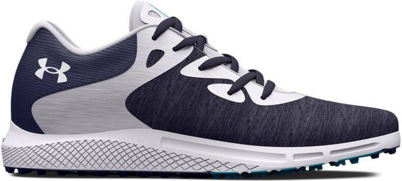 Under Armour Damesgolfschoenen Charged Breathe 2 Knit Spikeless Midnight Marineblauw Midnight Marineblauw Wit 40.5