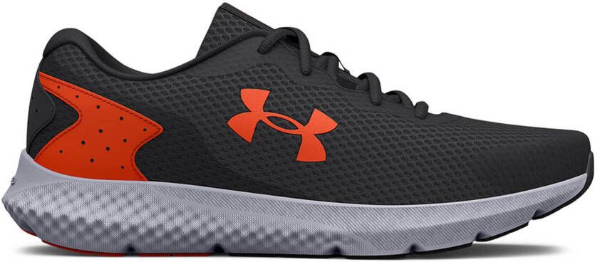 Under Armour Herenhardloopschoenen Charged Rogue 3 Jet Grijs Zwart Panic Oranje 45.5