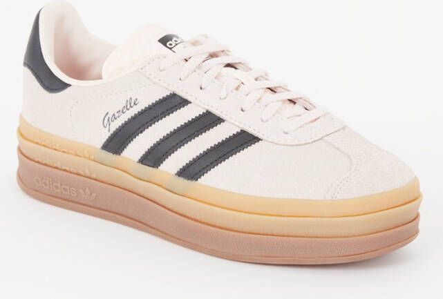 Adidas Gazelle Bold sneaker van suède met leren details