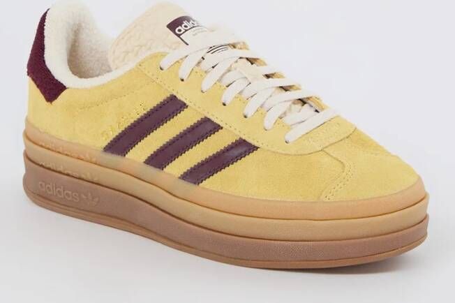 Adidas Gazelle Bold sneaker van suède met leren details