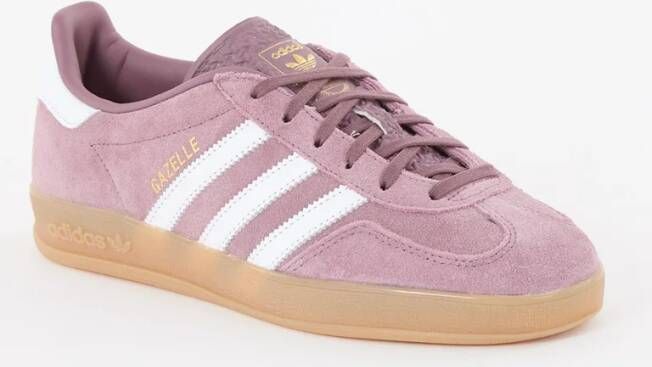 Adidas Gazelle Indoor sneaker van suède met leren details