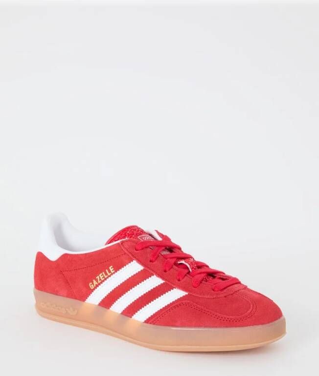 Adidas Gazelle Indoor sneaker van suède met leren details