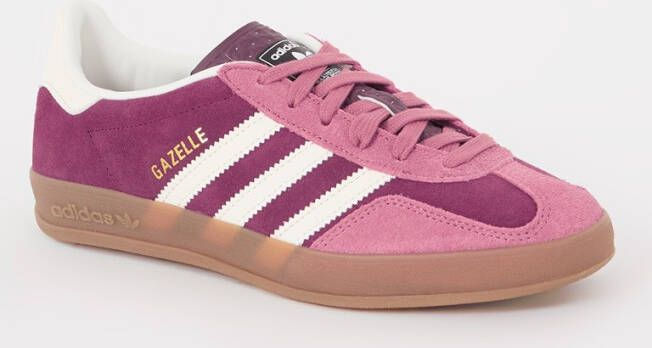 Adidas Gazelle Indoor sneaker van suède met leren details