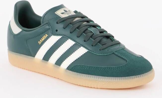 Adidas Originals Samba OG Junior Mineral Green Off White Putty Grey- Mineral Green Off White Putty Grey