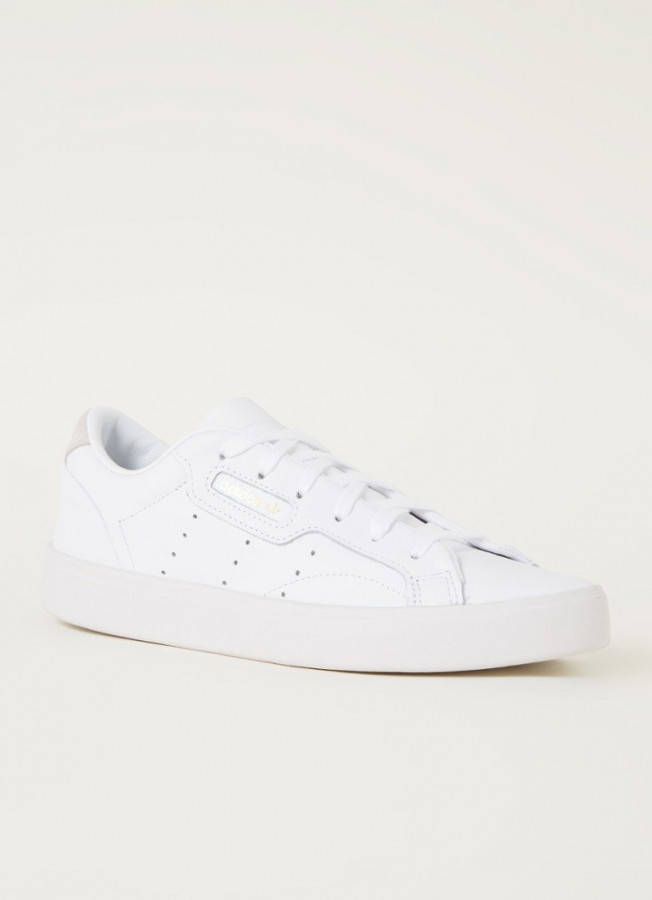 adidas originals white sleek trainers