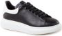 Alexander mcqueen Oversized Sneakers in Black Leather and white Heel Zwart Heren - Thumbnail 2