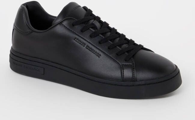 Armani Exchange Leren sneakers met label in reliëf model 'ACTION'