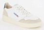 Autry Witte leren sneakers met groene hiel geïnspireerd op jaren 80 design White Heren - Thumbnail 2