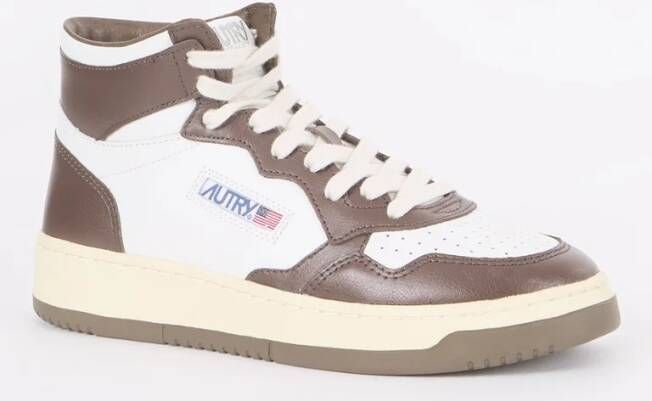 Autry Medalist Mid sneaker van leer met logo