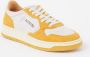 Autry Leren sneakers met logo-details en kleurblok-ontwerp Yellow Heren - Thumbnail 2