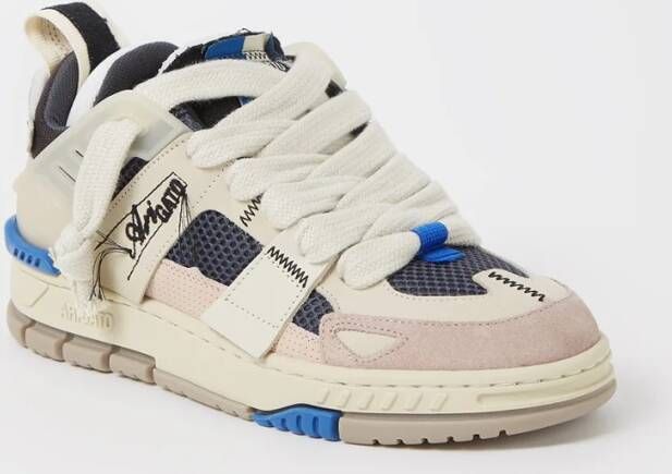 Axel Arigato Area Patchwork sneaker van leer met nubuck details