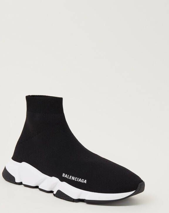 Balenciaga Zwart Witte Speed.2 Sok Style Sneakers Black Dames Schoenen