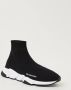 Balenciaga Zwart Witte Speed.2 Sok-Style Sneakers Black Dames - Thumbnail 14