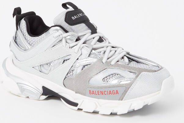 Balenciaga Track sneaker met mesh details en metallic finish