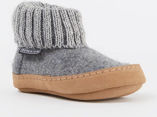 Bergstein Cozy Lux pantoffel van scheerwol