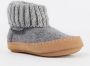 Bergstein Cozy Lux Pantoffels Sloffen Kids Grijs - Thumbnail 5