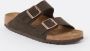 Birkenstock Bruin Suède Heren Slippers Stijlvol Brown Heren - Thumbnail 3