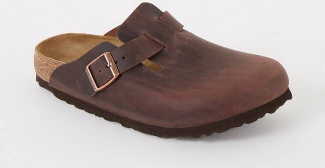 Birkenstock Boston Tabacco Brown narrow Fettleder Oiled Leather Unisex Pantoffels Tabacco Brown - Foto 6