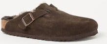 Birkenstock slipper BOSTON Shearling Mocca Seude Leather narrow - Foto 3