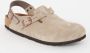 Birkenstock Leren Sandalen met Riempjes Beige - Thumbnail 2