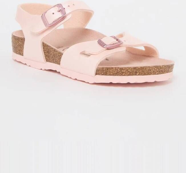 Birkenstock Rio Kids sandaal met glanzende finish