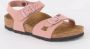 Birkenstock Kid's Rio BFBC Sandalen Narrow bruin roze - Thumbnail 3