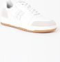 Boggi Milano Leren Sneakers met Macro Logo White Heren - Thumbnail 2