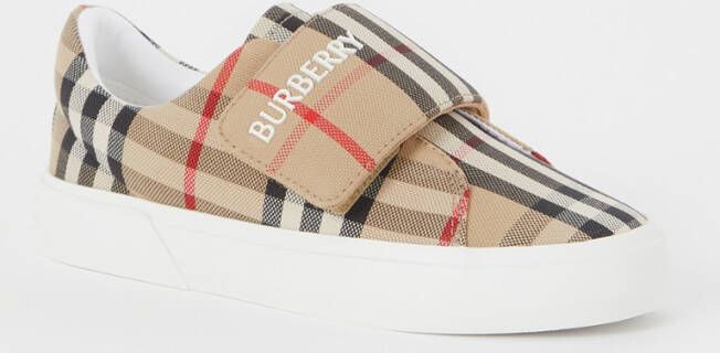 Burberry James sneaker met ruitdessin