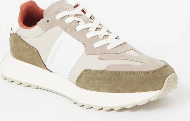 Calvin Klein Moderne lage veterschoenen in grijs voor heren Multicolor Heren - Foto 1