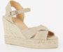 Castañer Verhoog je stijl met Bromelia Espadrille Sleehak Sandalen Beige Dames - Thumbnail 2