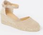 Castañer Hoge Wig Ivoor Espadrilles Sandalen Beige Dames - Thumbnail 2