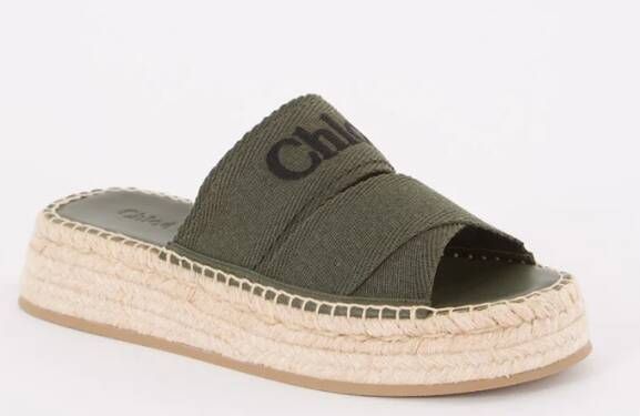 Chloé Mila slipper met plateauzool