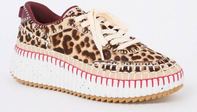 Chloé Nama sneaker met panterprint