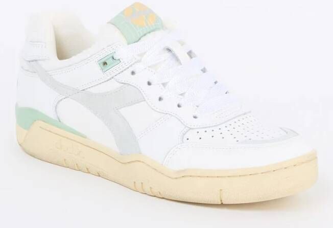 Diadora B-560 Cherie sneaker van leer met logo