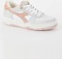 Diadora B-560 Crackle Lame'Wn sneaker van leer met suède details - Thumbnail 1