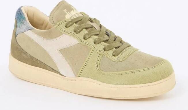 Diadora Mi Basket Low sneaker van kalfssuède