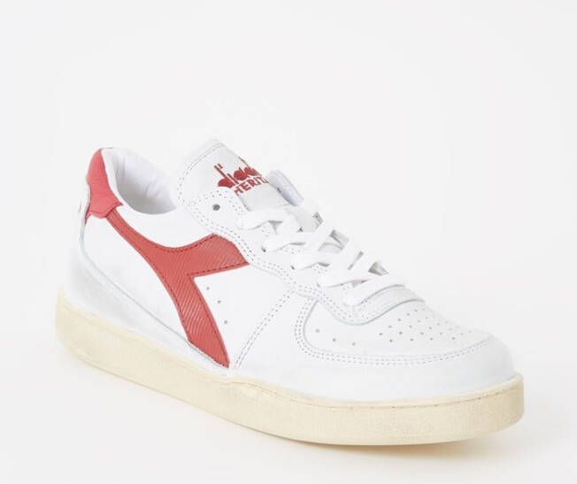 Diadora Mi Basket low van leer