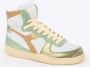 DIADORA Hoge Sneakers Dames Met Mid Basket Sneaker Maat: 36 Materiaal: Leer Kleur: Groen - Thumbnail 3