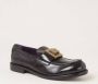 Dolce & Gabbana Zwarte leren mocassins met messing logo Black - Thumbnail 2