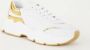 Dolce & Gabbana Gouden Leren Lage Sneakers met Logo Details White Heren - Thumbnail 2