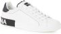 Dolce & Gabbana Portofino Sneakers Leren Sneakers met Baroklogo White Heren - Thumbnail 2