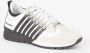 Dsquared2 Witte Zwarte Suède Sneaker met Legendarische Stijl Black Heren - Thumbnail 2