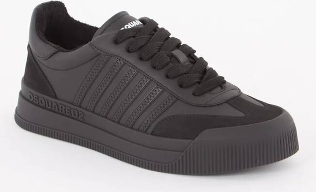 Dsquared2 New Jersey sneaker van kalfsleer met nubuck details