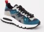 Dsquared2 Heren Run Sneaker Blauw Grijs Multicolor Heren - Thumbnail 2