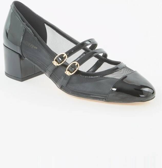 Dune London Appreciate pump van leer met gespdetail