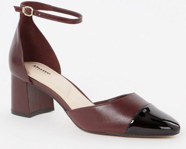 Dune London Careless pump van leer