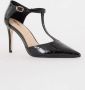 Dune London Castered pump met crocostructuur - Thumbnail 1